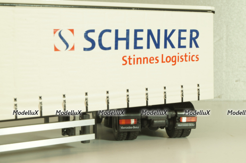 Mercedes-Benz Actros 1841 with semi-trailer "Schenker", white, Tekno 1:50