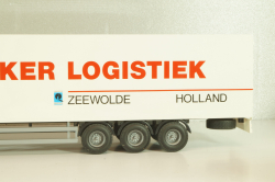 DAF 85 CF tractor with semi trailer "Bakker Logistiek" 2004, white, 53537, Tekno 1:50