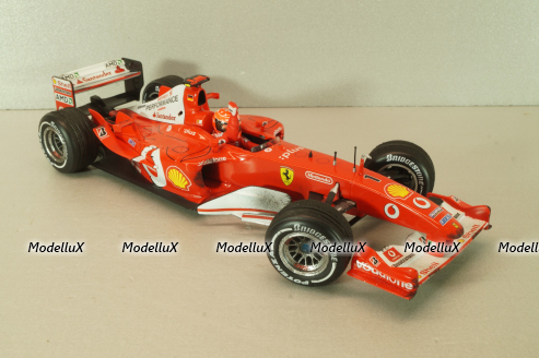 Ferrari F2003-GA Michael Schumacher (999 Grand Prix Points) Winner Canadian GP 2003, dirty version, Hot Wheels 1:18
