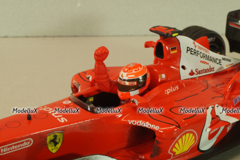 Ferrari F2003-GA Michael Schumacher (999 Grand Prix Points) Winner Canadian GP 2003, dirty version, Hot Wheels 1:18