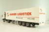 DAF 85 CF tractor with semi trailer "Bakker Logistiek" 2004, white, 53537, Tekno 1:50