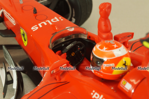 Ferrari F2003-GA Michael Schumacher (999 Grand Prix Points) Winner Canadian GP 2003, dirty version, Hot Wheels 1:18