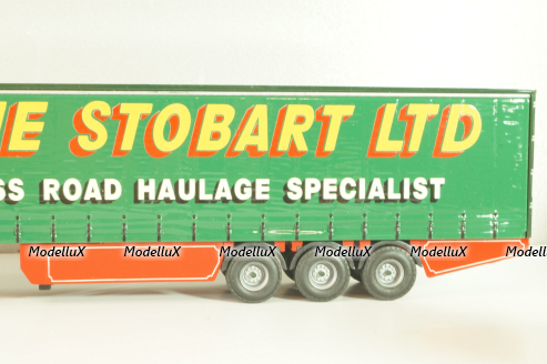 Scania 144L/460 tractor with semi trailer "Eddie Stobart LTD" 1998, white/green, 4418, Tekno 1:50