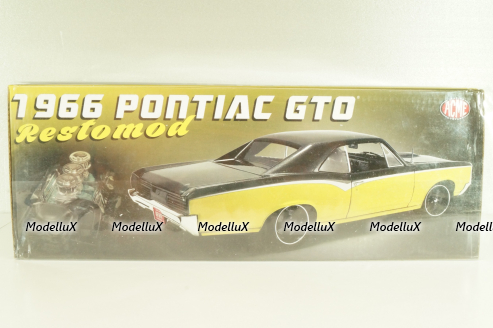 Pontiac GTO Restomod, yellow/black, L.E 480 pcs, A1801219, ACME 1:18
