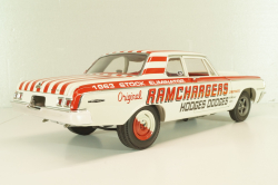 Dodge 330 Ramchargers 1964, white, L.E 504 pcs, A1806900, ACME 1:18