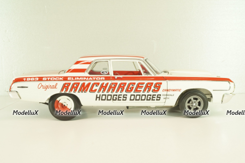 Dodge 330 Ramchargers 1964, white, L.E 504 pcs, A1806900, ACME 1:18