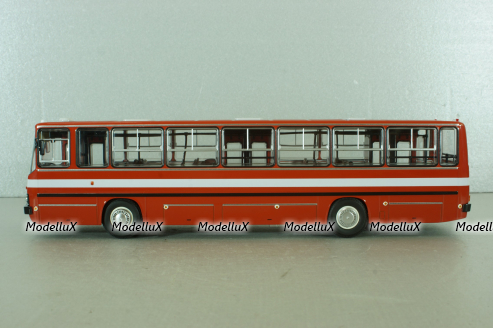Икарус-263, городской автобус 1985 красный (пунцовый), DEMPRICE 1:43