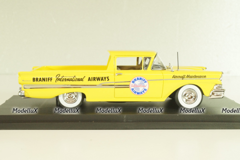 Ford Ranchero "Braniff Airways" 1958, yellow, L.E. 125 pcs, GC-BI-002, Goldvarg 1:43