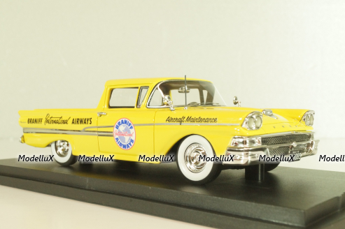 Ford Ranchero "Braniff Airways" 1958, yellow, L.E. 125 pcs, GC-BI-002, Goldvarg 1:43