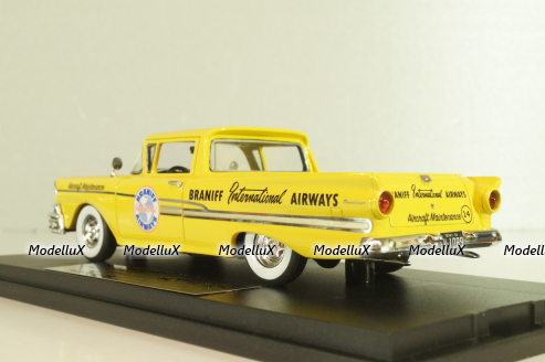 Ford Ranchero "Braniff Airways" 1958, yellow, L.E. 125 pcs, GC-BI-002, Goldvarg 1:43