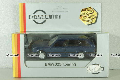 BMW 325i (E30) touring, blue, 1169, GAMA 1:43