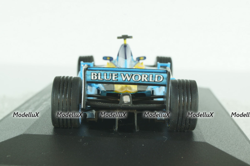 Renault F1 R 202 RS22 2002 J.Trulli St.Nr.14 "Blue World", Universal Hobbies 1:43