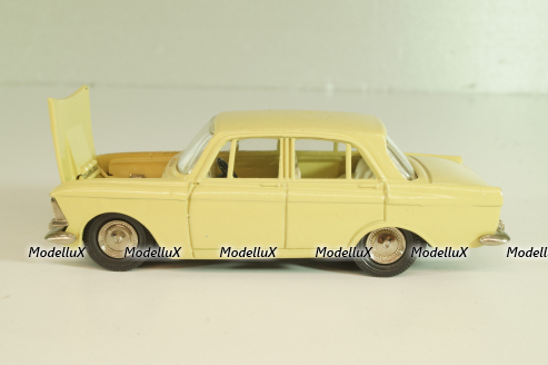 Москвич-412 А2, бледно-желтый, капот 3 зажима (ранний), Тантал/Радон 1:43
