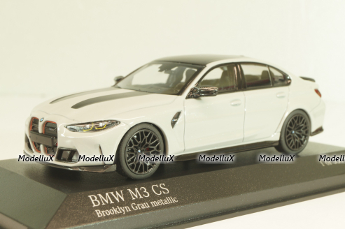BMW M3 CS (G80) 2023, grey metallic, 410023201, Minichamps 1:43