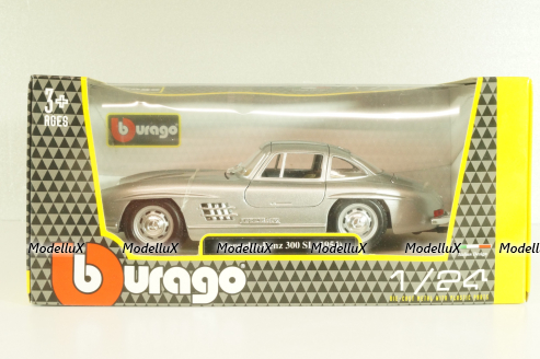Mercedes 300 SL (W198) 1955, silver, 18-22023, Burago 1:24