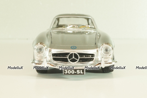 Mercedes 300 SL (W198) 1955, silver, 18-22023, Burago 1:24