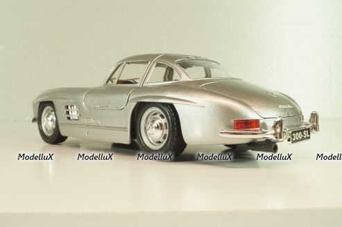 Mercedes 300 SL (W198) 1955, silver, 18-22023, Burago 1:24