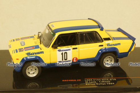 Ваз-2105 Lada VFTS #10 Barum Rally 1984 Lank/Milos, RAC406A, IXO 1:43