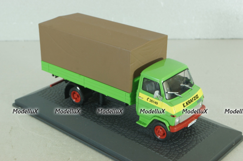 Hanomag F55 tuck with canvas top 1969, green, Atlas 1:43 