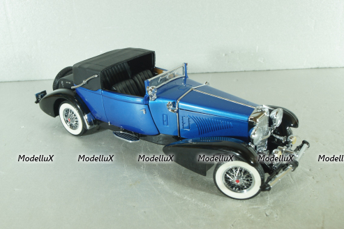 Duesenberg J Victoria 1933, blue/black, Franklin Mint 1:24