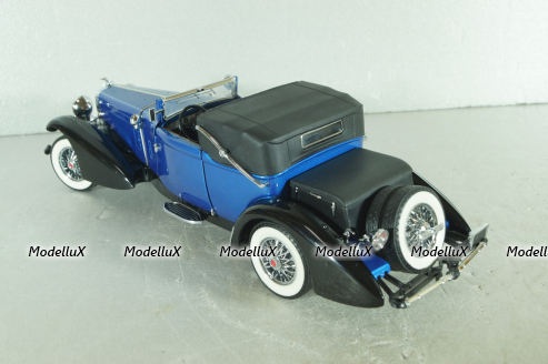 Duesenberg J Victoria 1933, blue/black, Franklin Mint 1:24