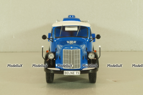 Mercedes-Benz L3500 truck with semi-trailer fuel tanker "Aral" 1937, blue/white, 18302, Premium Classixxs 1:43