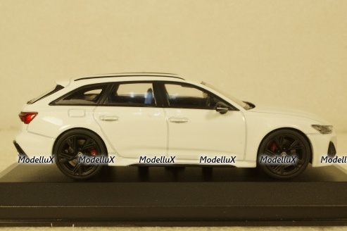 Audi RS6 Avant 2019, white metallic, 410018012, Minichamps 1:43