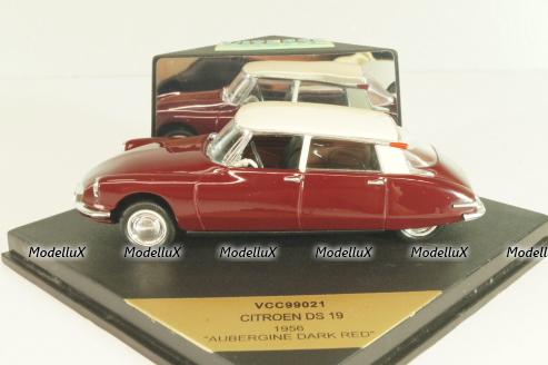 Citroen DS 19 1956, dark red/white, VCC99021, Vitesse 1:43