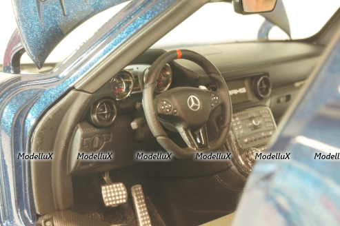 Mercedes-Benz SLS AMG Black series 2013, blue metallic, 110033026, Minichamps 1:18