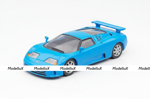 Bugatti EB110 1991, blue, Суперкары, лучшие Автомобили Мира #57, Deagostini 1:43
