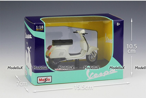 Vespa PK 125 Automatica, white, Maisto 1:18