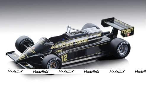 Lotus 87 Cosworth V8 F1 JPS Essex British GP 1981 #12 Driven by Nigel Mansell, TM18170C, Tecnomodel 1:18