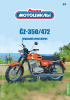 CZ-350 Sport 472.6 1976, красный, Наши Мотоциклы №8, Modimio 1:43