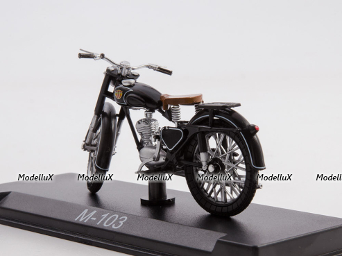 М-103 1962, черный,  Наши Мотоциклы №5, Modimio 1:43