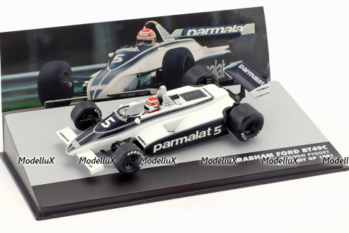 Ford Brabham BT49C #5 N.Piquet German GP 1981, Formula 1, F-1, Altaya 1:43