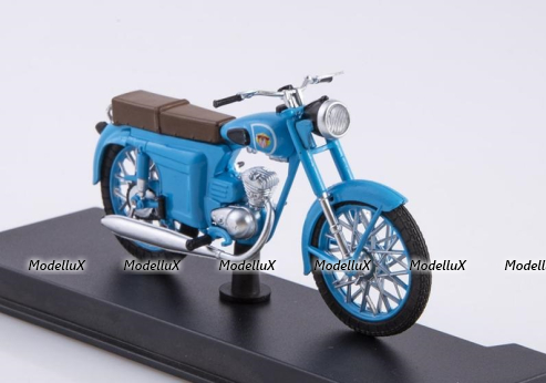 М-104 1964, голубой, Наши Мотоциклы №45, Modimio 1:43