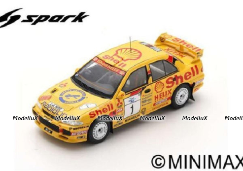 Mitsubishi Lancer Evolution Ⅲ #1 Winner Rally Finland 1995 Tommi Mäkinen - Seppo Harjanne, S6502, Spark 1:43