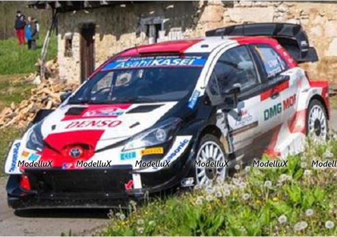 Toyota Yaris WRC #1 Winner Rally Croatia 2021 Sébastien Ogier - Julien Ingrassia, S6588, Spark 1:43