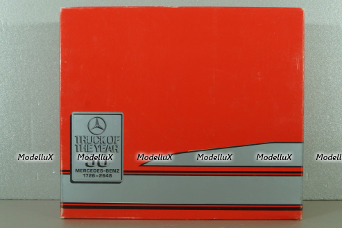 Mercedes 1729 truck, with trailer, red "Truck of the year 1990", 314, NZG 1:43 